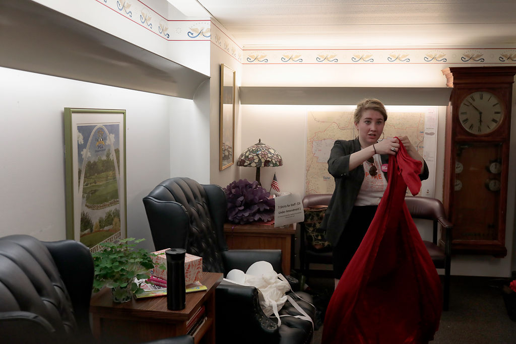 Cortney Bouse folds up her 'Handmaid's Tale' costume